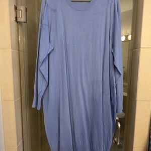 Universal Standard L (22/24) Blue Long Sleeve Sweater Dress